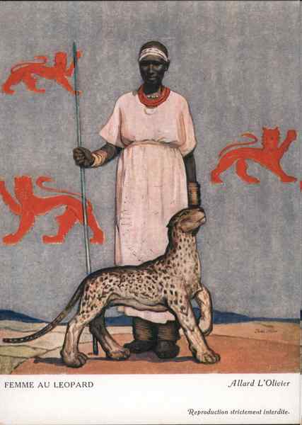 Femme au Leopard - Allard L'Olivier Fernand Allard l'Olivier