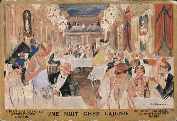 Le plus Gai Cabaret Attractions Dancing - Une Nuit Chez Lajunie Paris France
