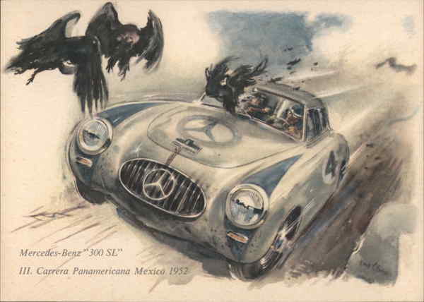 Mercedes-Benz 300SL Carrera Panamericana Mexico 1952 Stuttgart Germany