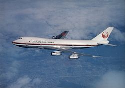 Japan Airlines - B747 "The Garden Jet" Postcard