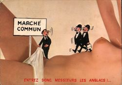 Marche Commun Messieurs Les Anglais! Postcard