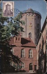 Copenhagen. View of the round tower from the Regens Court Postcard