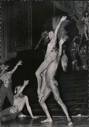 Artists performing dance Postcard