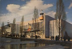 1958 World's fair Belgium Avenue Postcard