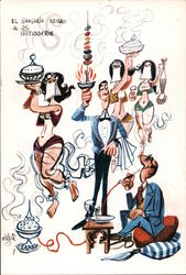 El Shashilik Kebab La Rotisserie Postcard