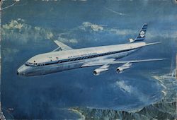 KLM's Douglas DC-89 Intercontinental Jet Postcard