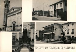 Greetings from Caselle di Altivole Italy Postcard Postcard Postcard