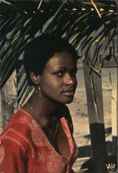 Pretty Haitian girl Postcard