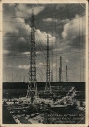 Richtstrahl-Antennen des Deutschen Kurzwellensenders Berlin Postcard