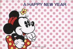 Tokyo Disney A Happy New Year Minnie Mouse Postcard