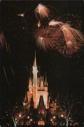 Fireworks at Tokyo Disney Postcard