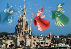 Euro Disney Le Chateau de la Belle au Bois Dormant Postcard