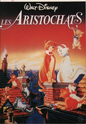 Euro Disney Walt Disney The Aristocats Paris, France Postcard Postcard Postcard