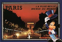 Euro Disney La plus Belle Avenue du Monde, Paris Postcard