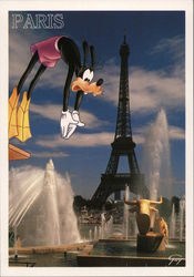 Euro Disney Paris - Eiffel Tower Postcard