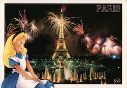 Euro Disney The Eiffel Tower Postcard
