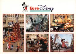 Euro Disney Parade Views Postcard