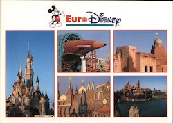 Euro Disney Views Postcard