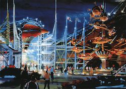 Euro Disney Discoveryland Postcard