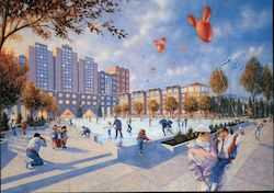 Euro Disney Hotel New York Postcard