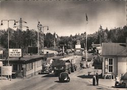 Allied Checkpoint Zonengrenze Helmsted Postcard