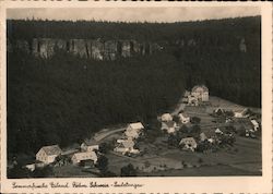 Nazi-Era Sommernfrische Eiland Sudetengau Postcard