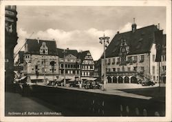 Nazi-Era Heilbronn - Town square with kätchenhaus Postcard