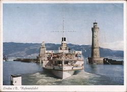 Nazi-Era Lindau - Harbour Postcard