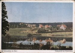 Nazi-Era Partial view of Kranich Lake Postcard