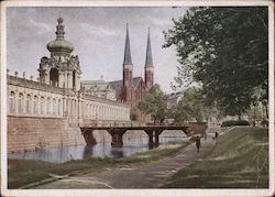 Nazi-Era Dresden, Zwinger Kronentor Germany Postcard Postcard Postcard
