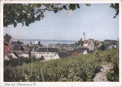 Nazi-Era Meersburg - view of town Germany Postcard Postcard Postcard