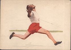 Bontgen: der Läufer Olympic Runner Postcard