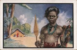 African Scene Postcard