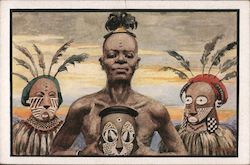 Belgian Congo Scene Postcard