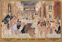 Le plus Gai Cabaret Attractions Dancing - Une Nuit Chez Lajunie Postcard