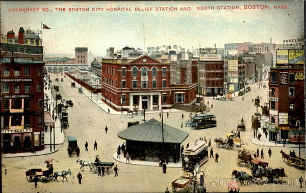 The Boston City Hospital Relief Station And North Station Massachusetts