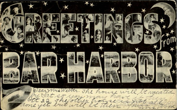 Greetings From Bar Harbor Maine