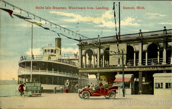 Belle Isle Steamer, Woodward Ave Detroit Michigan
