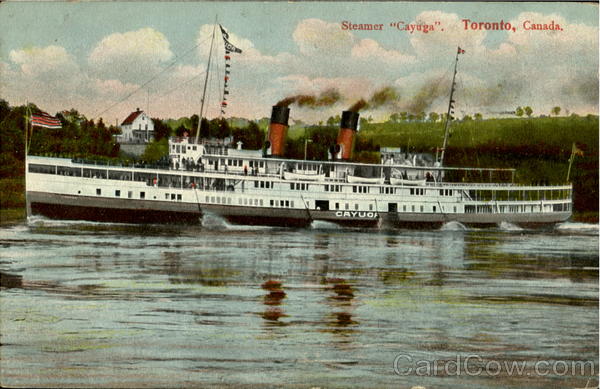 Steamer Cayuga Toronto Canada Boats, Ships