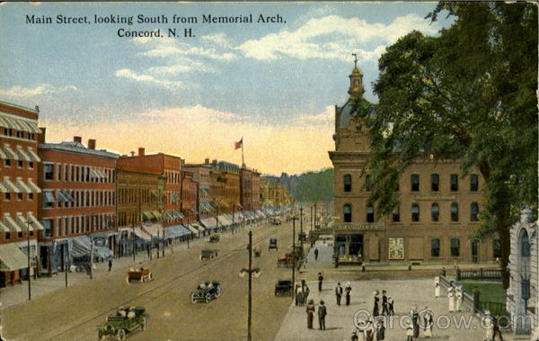 Main Street From Pleasant Street Concord New Hampshire