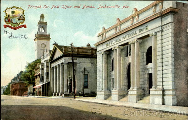 Forsyth Str. Post Office And Banks Jacksonville Florida