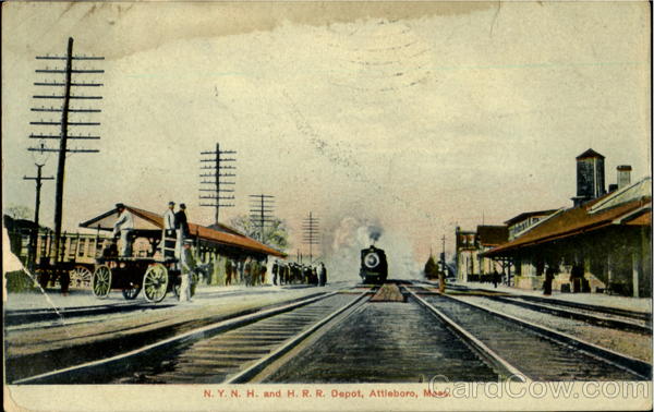N.Y.N.H. And H.R.R. Depot Attleboro Massachusetts