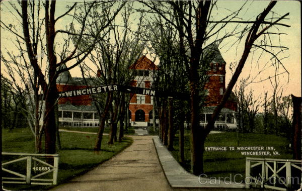 Entrance To The Winchester Inn Virginia