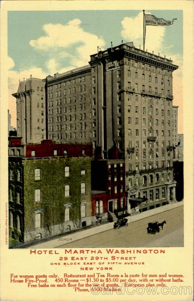 Hotel Martha Washington, 29 East 29th Street New York City