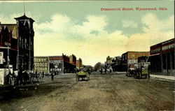 Commercial Street Wynnewood, OK Postcard Postcard