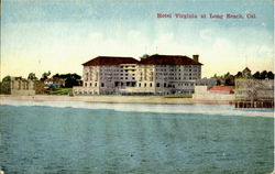Hotel Virginia At Long Beach California Postcard Postcard