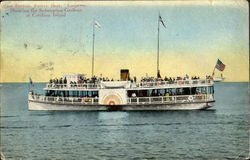 Glass Bottom Power Boat Postcard