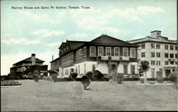 Harvey House And Santa Fe Station Postcard