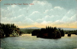 Looking Up Five Finger Rapids Yukon Postcard