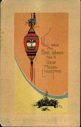 Best Wishes For A Very Merry Christmas Postcard